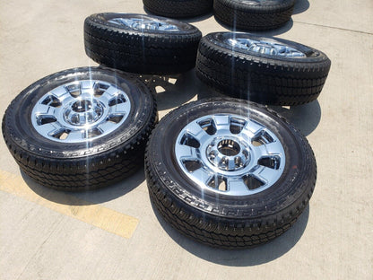 20" Ford F-250 F-350 OEM chrome Lariat wheels rims 10295 tires 2023 2024 2025