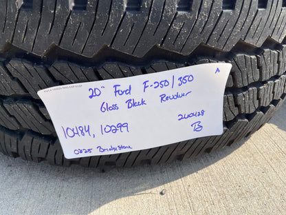 20" Ford F-250 F-350 OEM black Lariat wheels rims 10299 10484 tires NEW