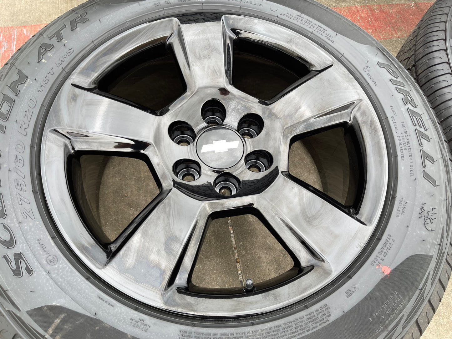 20" Chevy Silverado 1500 Tahoe Suburban OEM wheels rims 5652 PIRELLI A/TR NEW