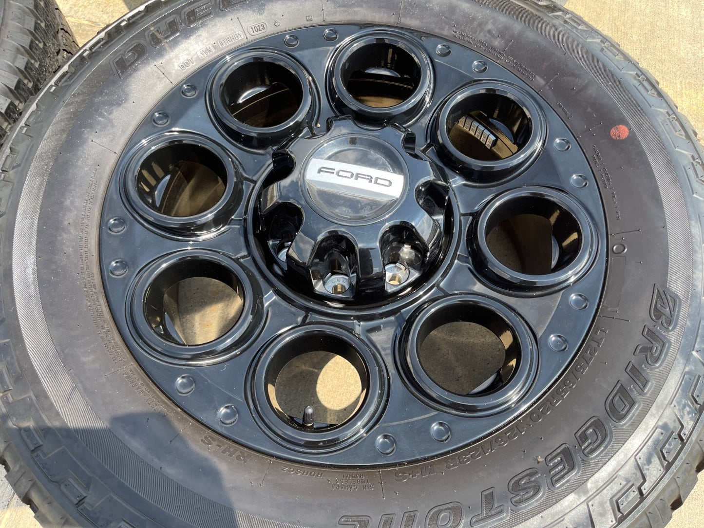 20" Ford F-250 F-350 OEM black TREMOR wheels rims SET 10299 10484 FITS 2005-2027