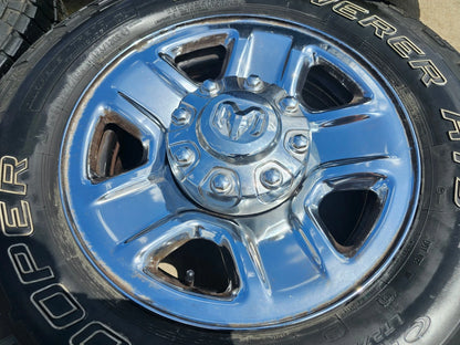 18" Dodge Ram 2500 3500 STEEL chrome OEM 2473 wheels rims tires COOPER