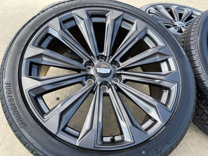 24" Cadillac Escalade V PLATINUM OEM wheels rims tires SET 2025 2026 2027 NEW