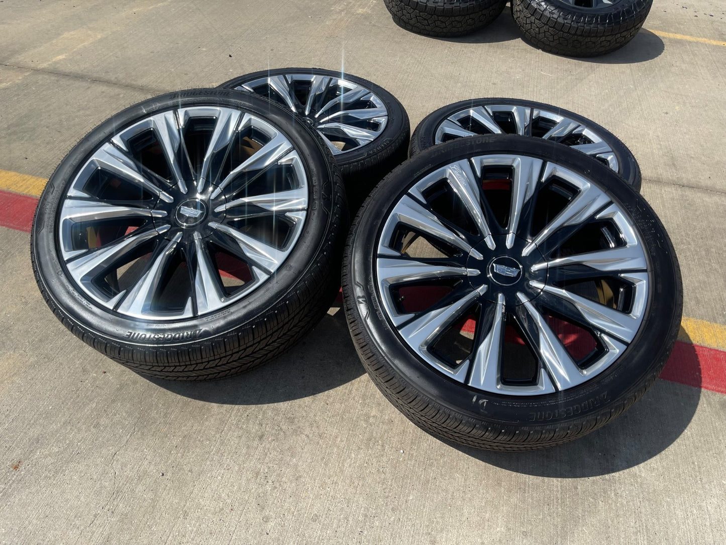 24" Cadillac Escalade PLATINUM OEM wheels rims V SET 2024 2025 2026 2027 NEW