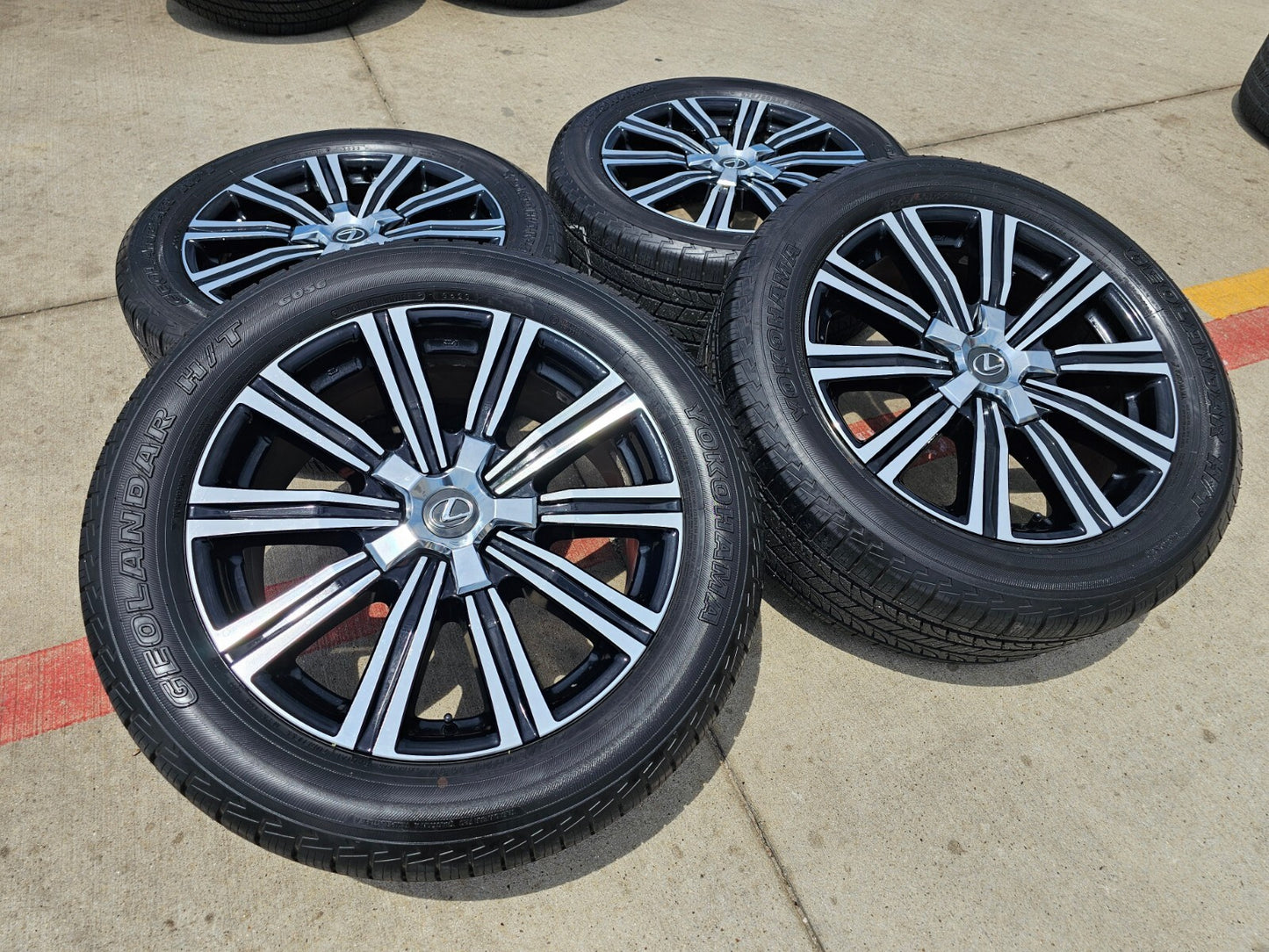 21" Lexus LX570 Toyota Land Cruiser OEM 74341 wheels rims tires 5x150 YOKOHAMA