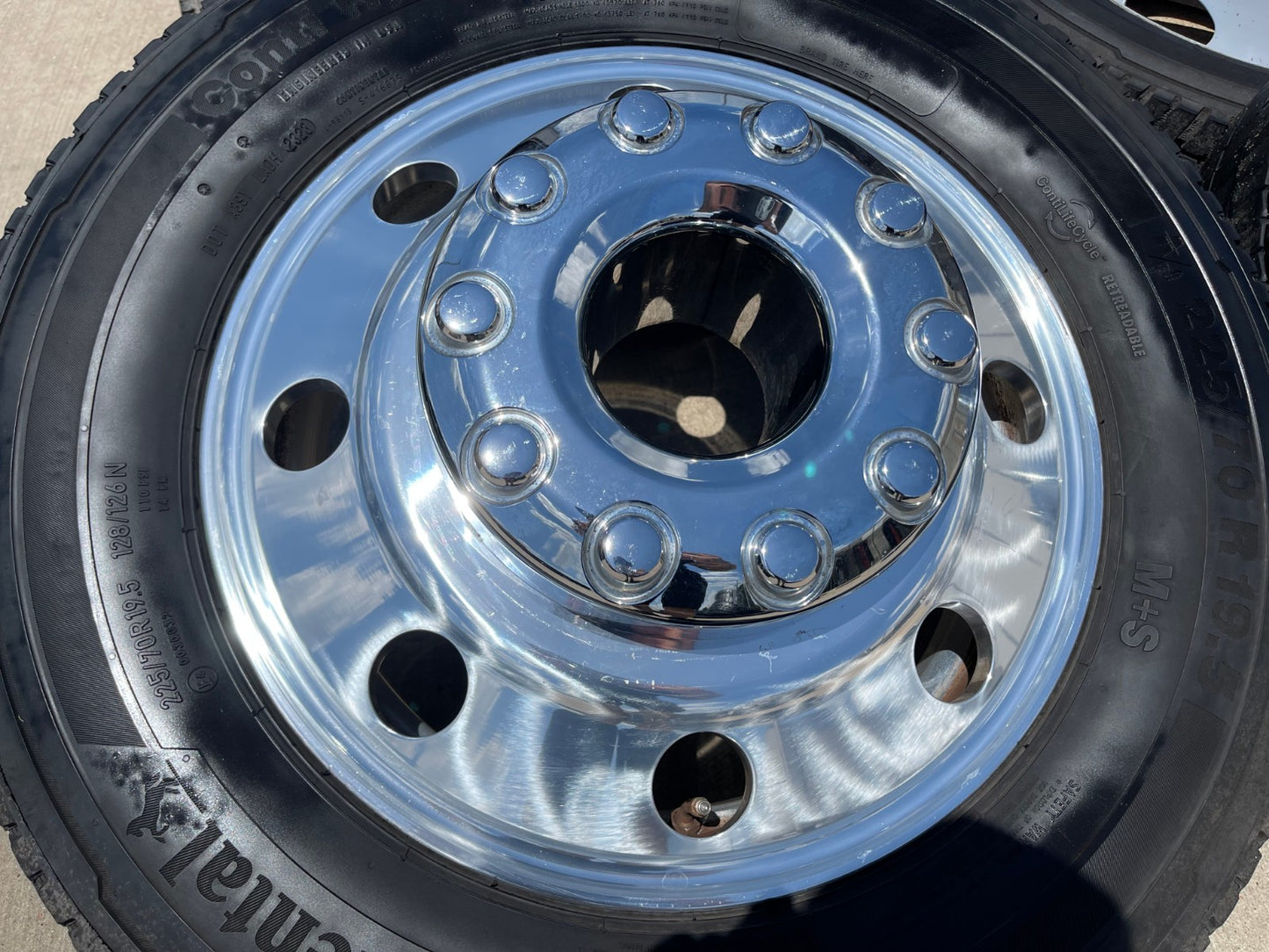 19.5" Ford F-450 Dually F-550 rims wheels RAM 4500 OEM 10x225 CONTINENTAL HD3