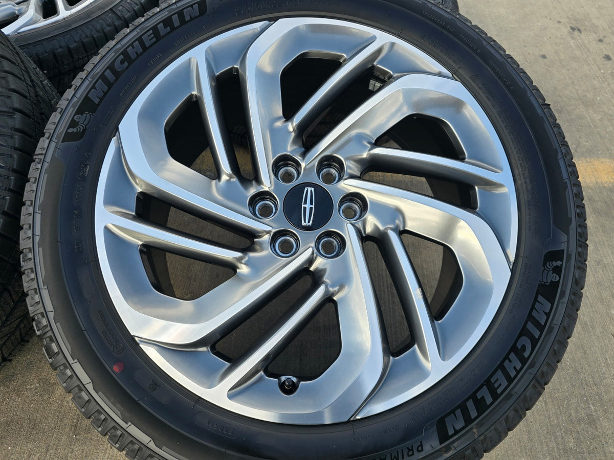 22" Lincoln Navigator OEM 94225 rims wheels BLACK LABEL 2025 2026 2027 SET NEW