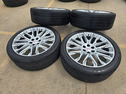 24" GMC Yukon Sierra Denali Chevy Tahoe SET OEM 10067 wheels rims 2025 2026 2027