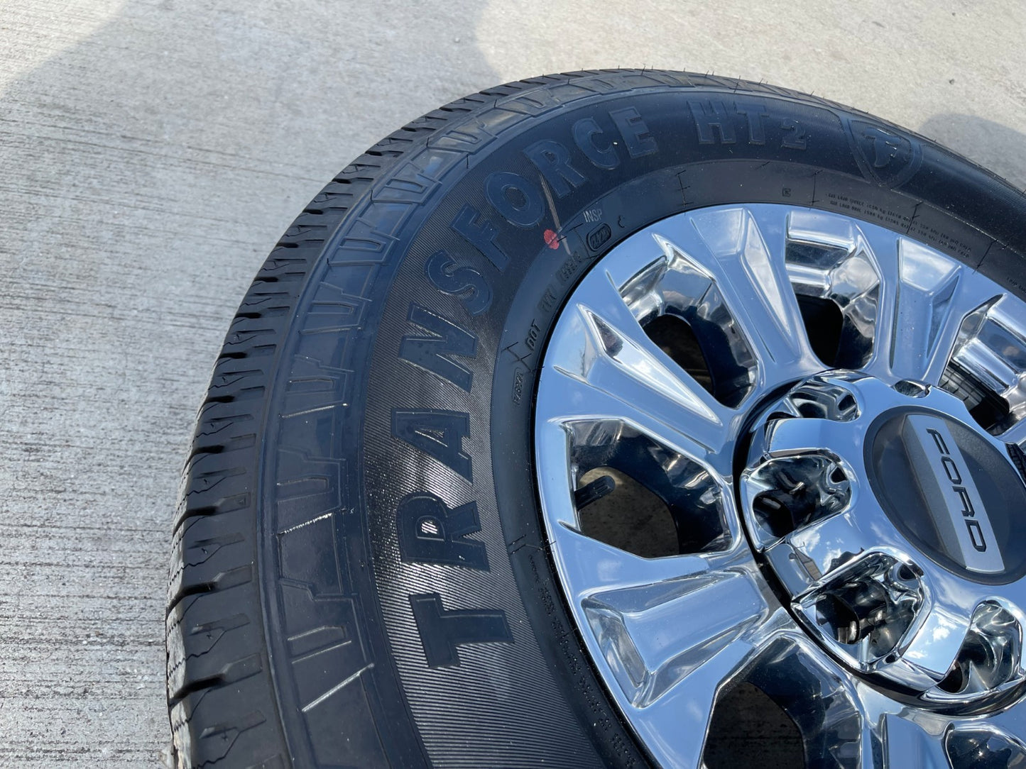 18" Ford F-250 F-350 LARIAT OEM CHROME rims wheels SET 10097 tires FIRESTONE