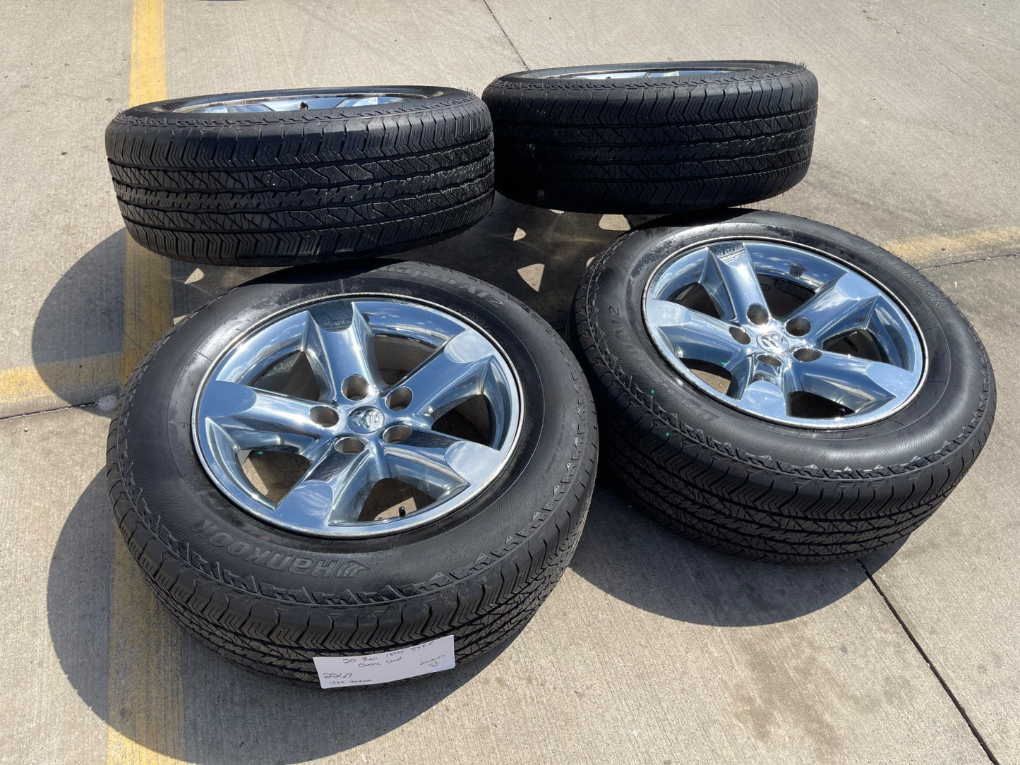 20" Dodge Ram 1500 OEM wheels rims 2267 CHROME 5x139 tires HANKOOK