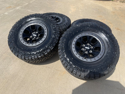 17" Ford F-150 Raptor OEM BEADLOCK rims wheels 10459 95210 SET NITRO 35" NEW