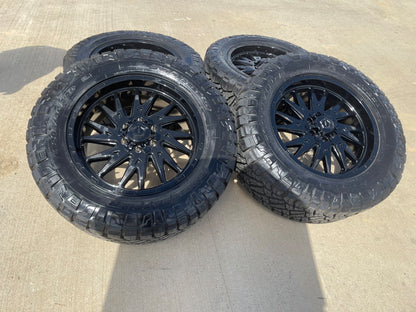 20" 20x9 TIS 547 Silverado Ford F-150 RAM wheels rims 6x139 6x135 +18 NITRO 34"