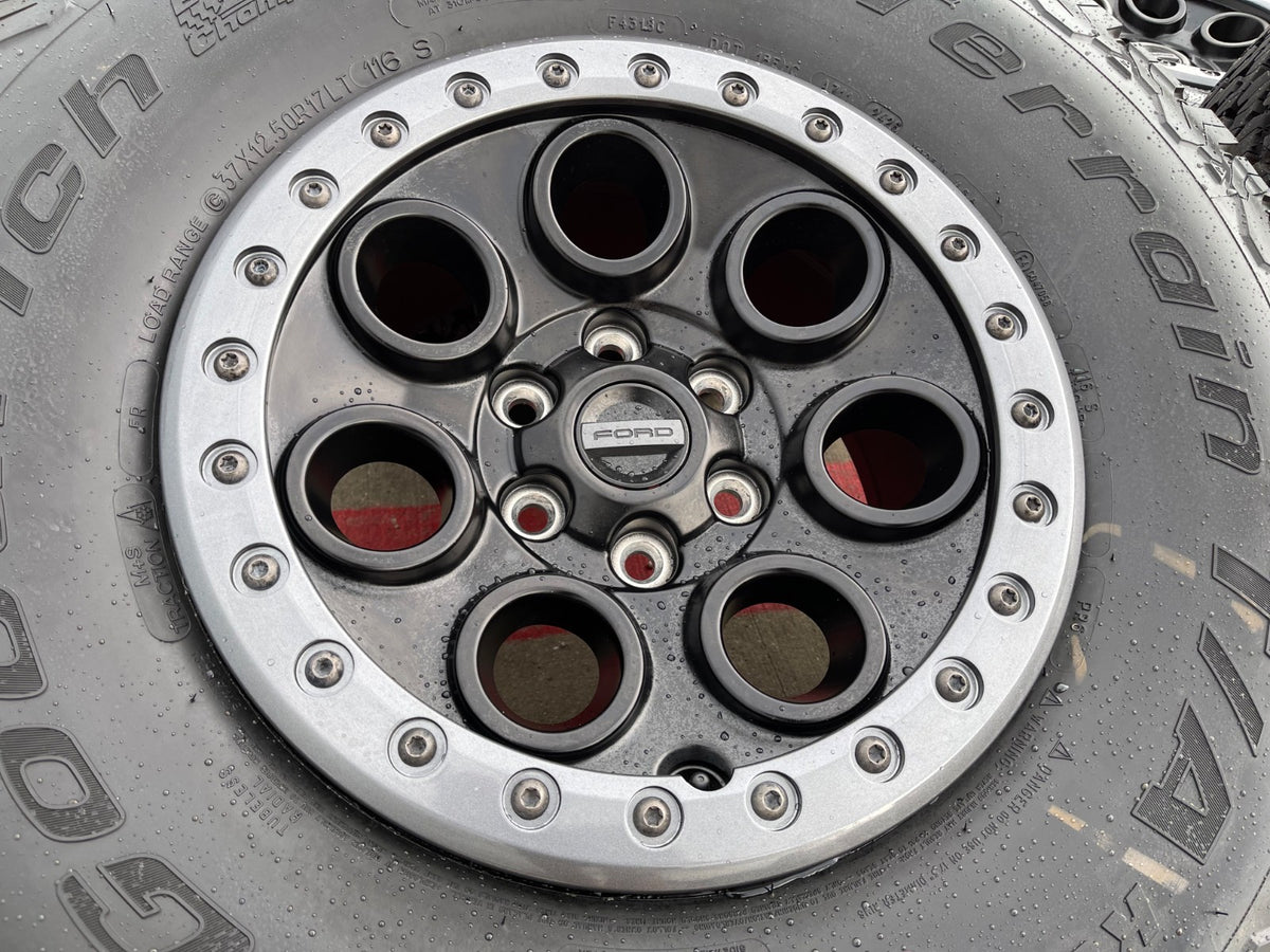 17" Ford F-150 Raptor OEM BEADLOCK 10612 rims wheels SET BFG KO2 37" NEW