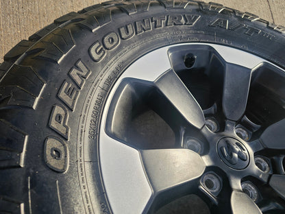 18" Dodge Ram 1500 Rebel Black OEM 2671 wheels rims TOYO A/T3 35"