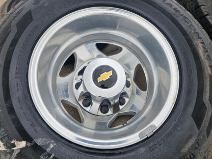 17" Chevy Silverado GMC Sierra 3500 Dually rims wheels OEM 5519 5520 CONTINENTAL