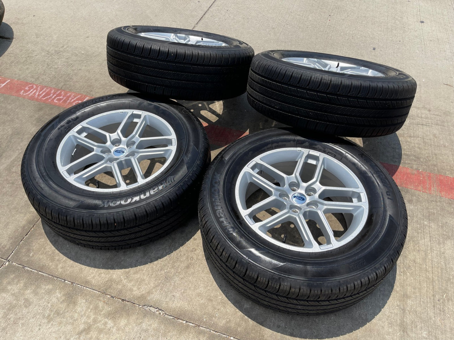 18" Ford Explorer Sport OEM rims wheels 10698 tires 2024 2025 2026 NEW