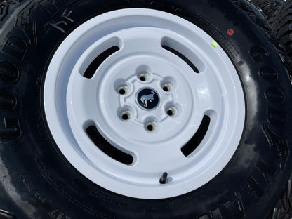 17" Ford Bronco HERITAGE Stroppe Edition 10463 OEM wheels rims white NEW 35"
