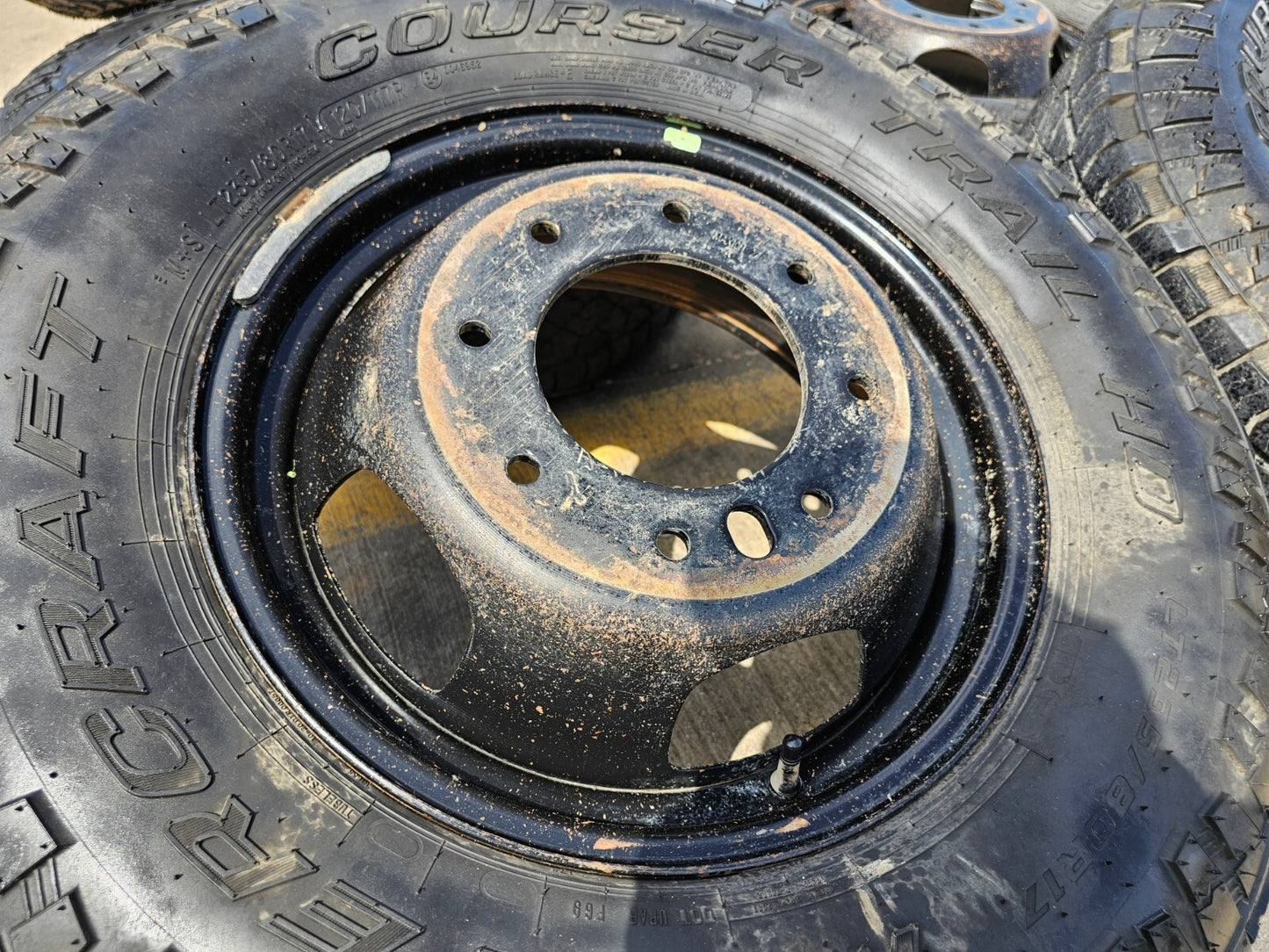 17" Dodge Ram 3500 Dually Laramie 8x200 wheels rims 2703 2704 OEM tires