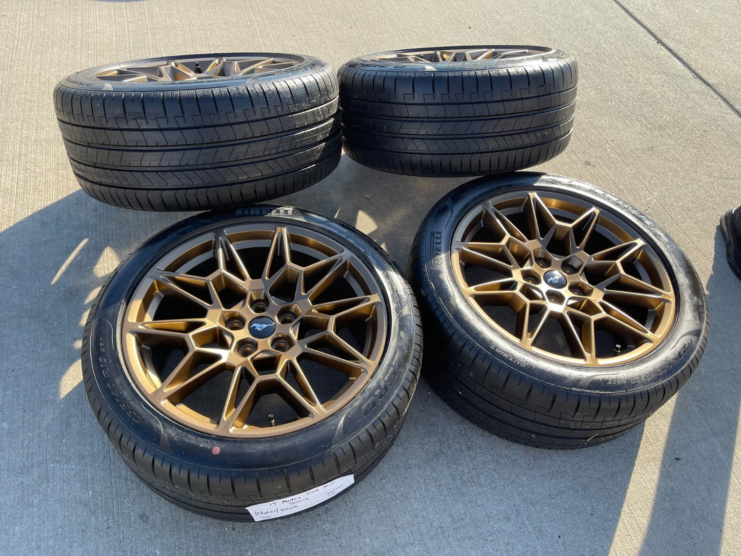 19" Ford Mustang GT Track Pack OEM 10600 10603 Bronze wheels rims 2025 2026 NEW