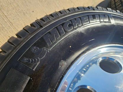 17" Dodge Ram 3500 DUALLY OEM wheel rim 2414 2415 ALCOA 8x165 SET MICHELIN