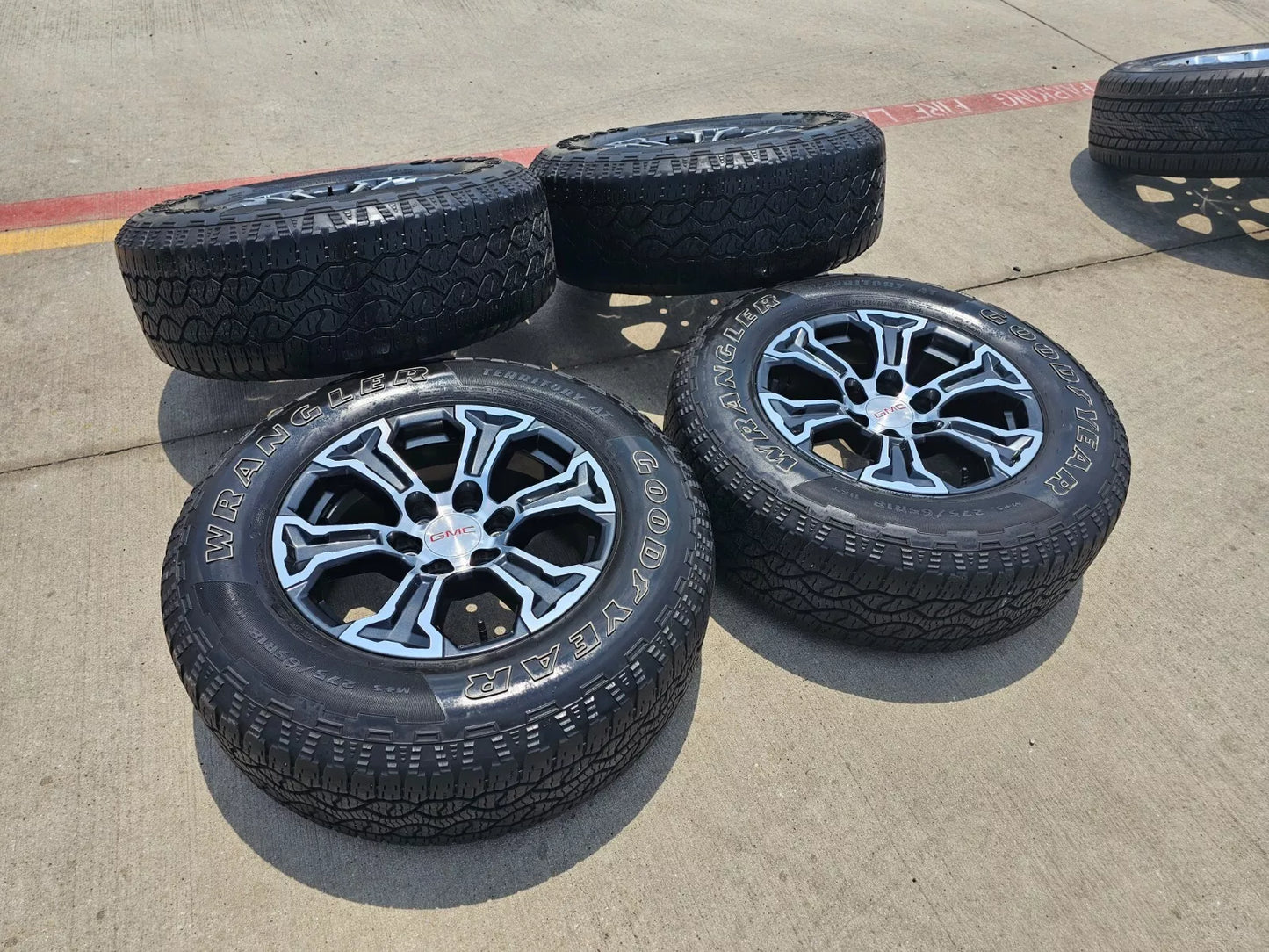 18" GMC Sierra AT4 Chevy Silverado OEM 5910 wheels rims 2022 2023 2024 2025