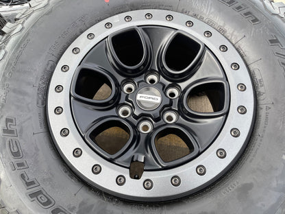 17" Ford F-150 Raptor OEM BEADLOCK rims wheels 10459 95210 BFG KO2 35" tires NEW