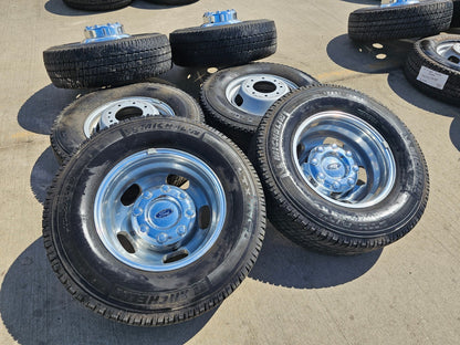 17" Ford F-350 Dually OEM 14077 14078 rims wheels 2023 2024 2025 MICHELIN