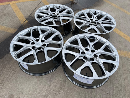 22" GMC Yukon Sierra DENALI OEM 14078 wheels rims CHROME 2024 2025 2026 2027 SET