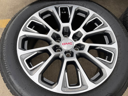 22" GMC Yukon Sierra DENALI OEM wheels rims Tahoe 2025 2026 2027 BRIDGESTONE NEW