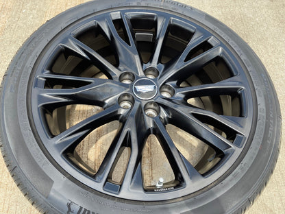 20" Cadillac XT4 OEM 4890 wheel rim black tire 2023 2024 2025 2026 2027 NEW