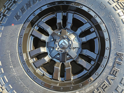 17" 17x9 Fuel Sledge D595 Jeep Wrangler wheels rims 5x114.3 5x4.5 5x5 5x127