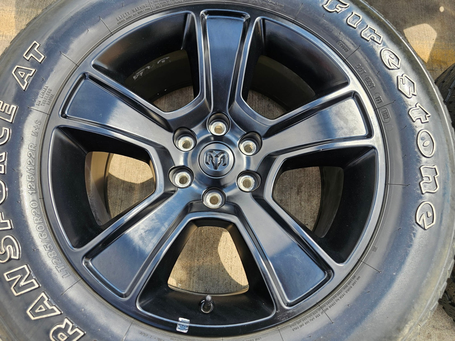 20" Dodge Ram 1500 OEM LIMITED Black 2676 2723 wheels rims FIRESTONE A/T