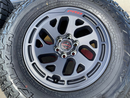 17" Nissan Frontier X-PRO OEM 62270 Desert Runner wheels rims FALKEN A/T4 NEW