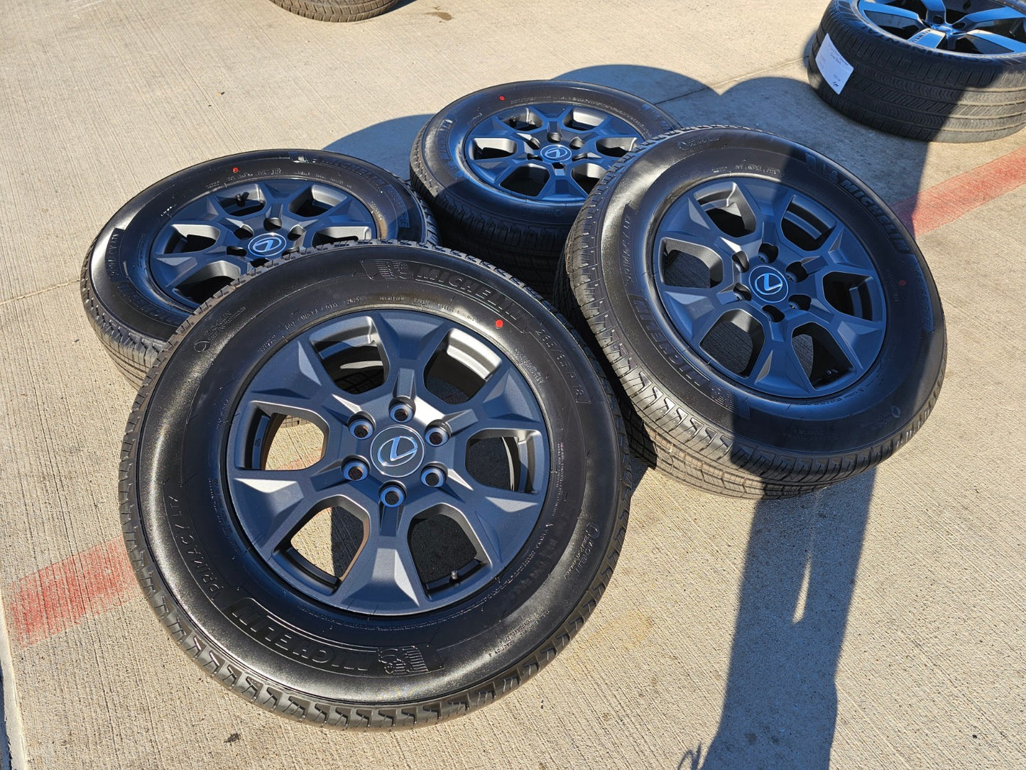 18" Lexus GX550 OEM wheels rims Toyota Land Cruiser Tundra Sequoia MICHELIN NEW