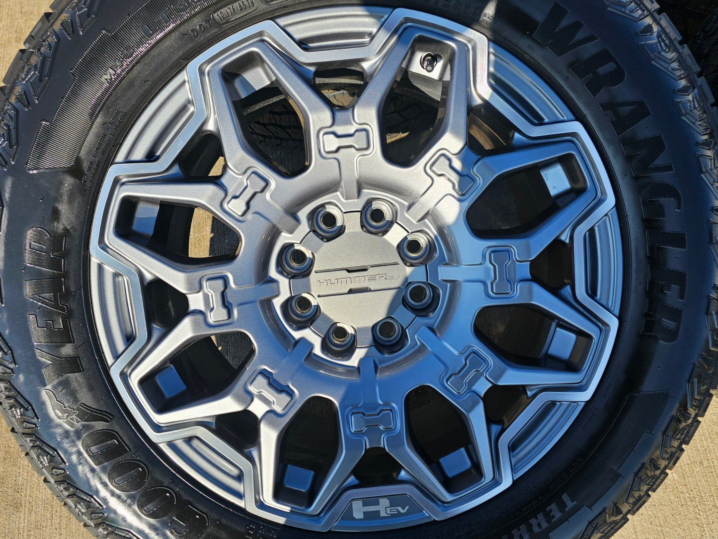 22" Hummer EV HEV 2500 OEM 8x165 14094 wheels rims 2024 2025 2026 NEW GOODYEAR