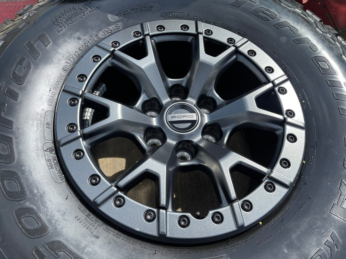 17" Ford F-150 Raptor R OEM BEADLOCK 10460 rims wheels 37" tires SET BFG NEW