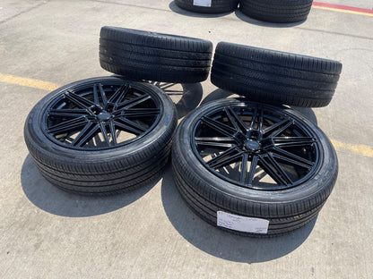 22" 22x9 Vossen CV-10 Ford Explorer rims wheels Lincoln Aviator 5x114.3 5x4.5