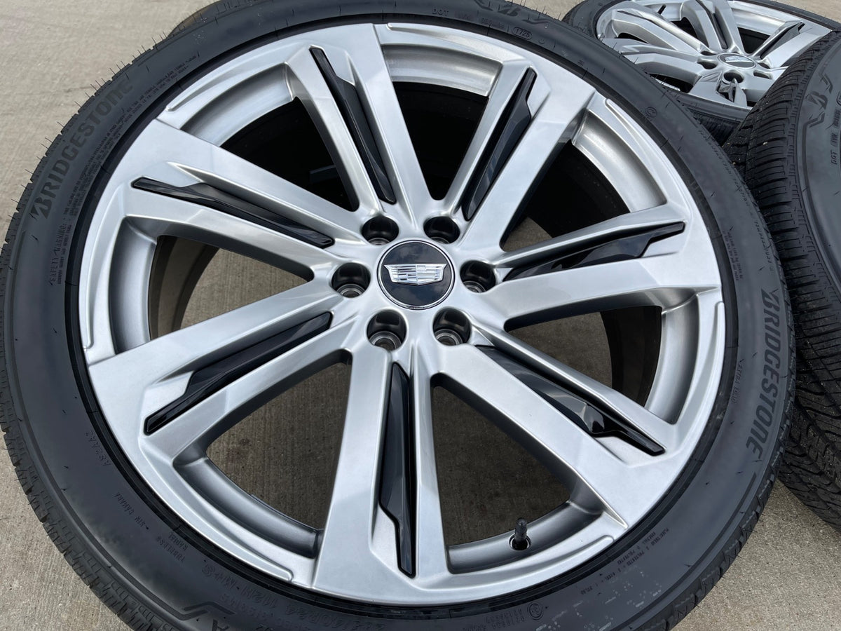 24" Cadillac Escalade V OEM wheels rims 2023 2024 2025 2026 BRIDGESTONE SET NEW