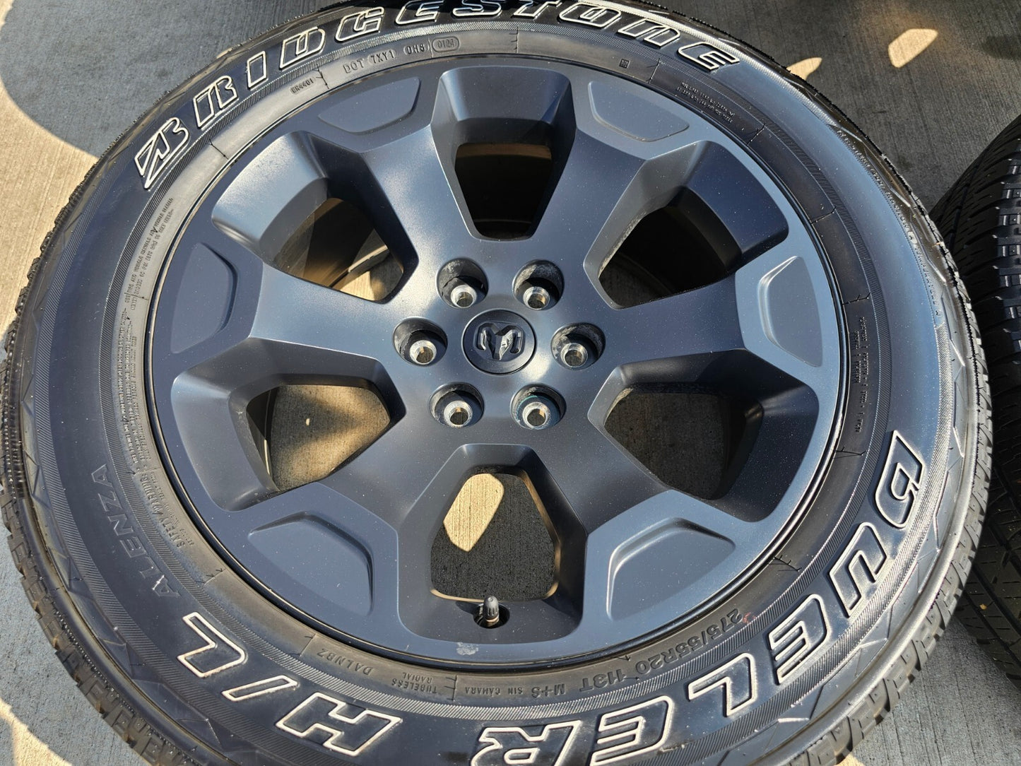 20" Dodge Ram 1500 OEM Laramie Black 2680 wheels rims tires 2022 2023 2024 2025