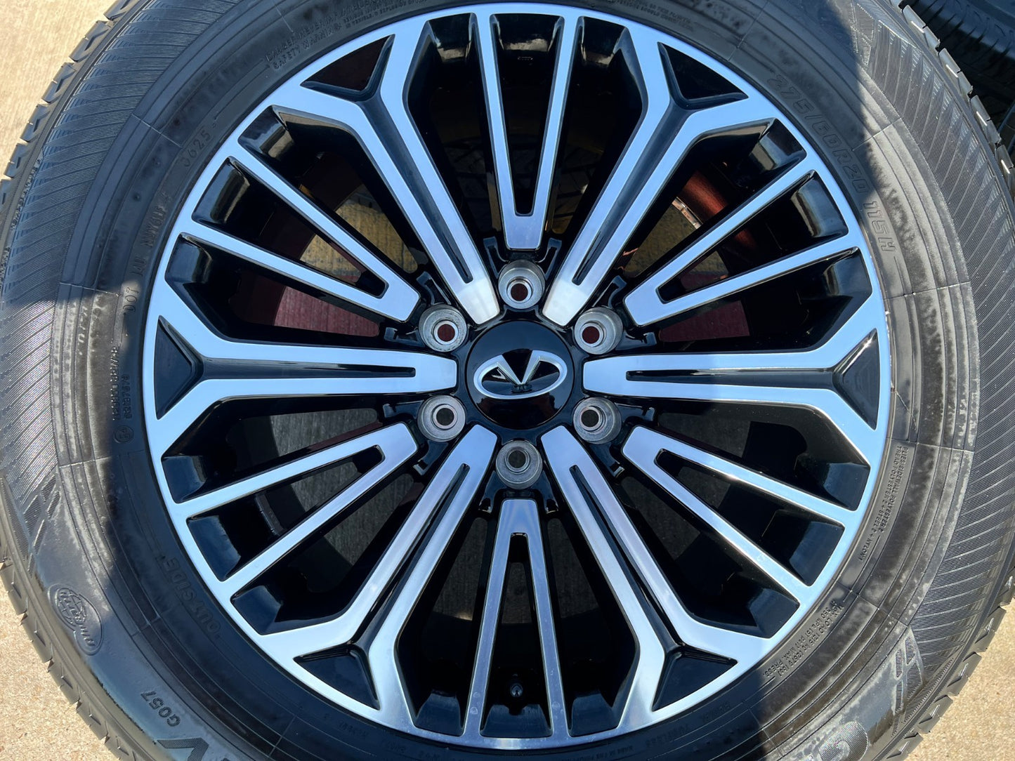 20" Nissan Titan PRO-4X Armada OEM wheels rims tires black 2023 2024 2025 2026