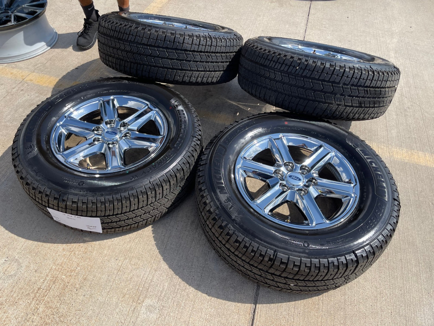 18" Ford F-150 Expedition OEM chrome rims wheels tires MICEHLIN 2025 2026 NEW