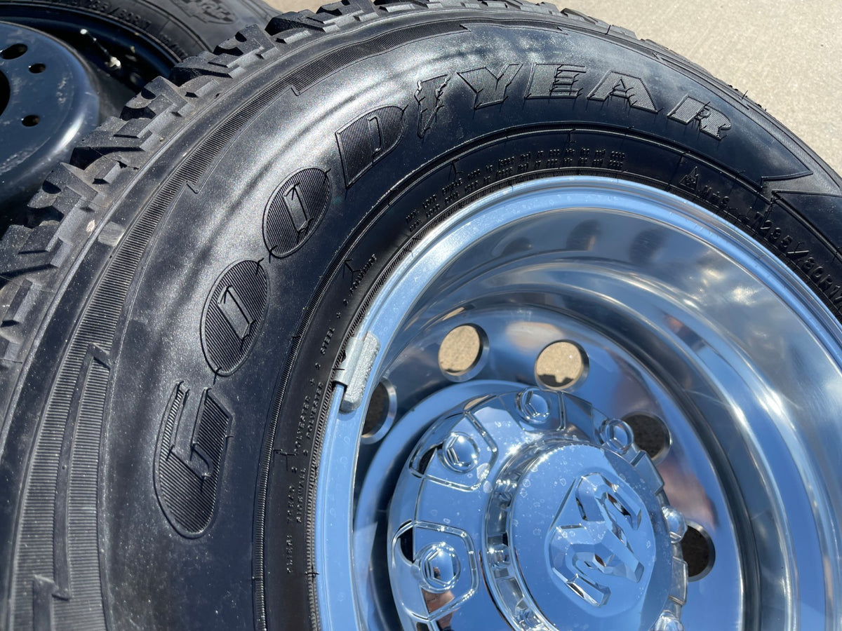 17" Dodge Ram 3500 Dually OEM 2701 2702 Laramie 8x200 wheels rims GOODYEAR