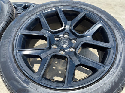 22" Dodge Ram 1500 OEM LIMITED Laramie wheels rims black 2725 2684 PIRELLI