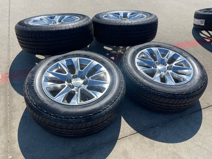 20" Chevy Tahoe Silverado LTZ 5920 OEM wheels rims Yukon HANKOOK A/T2 NEW
