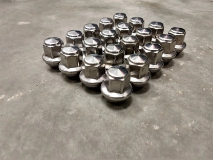 (20) 14x1.5 OEM Ford lug nuts polished Mustang OE 2015-2026
