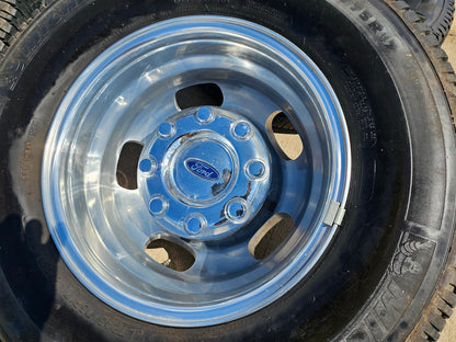 17" Ford F-350 Dually OEM 14077 14078 rims wheels 2023 2024 2025 MICHELIN