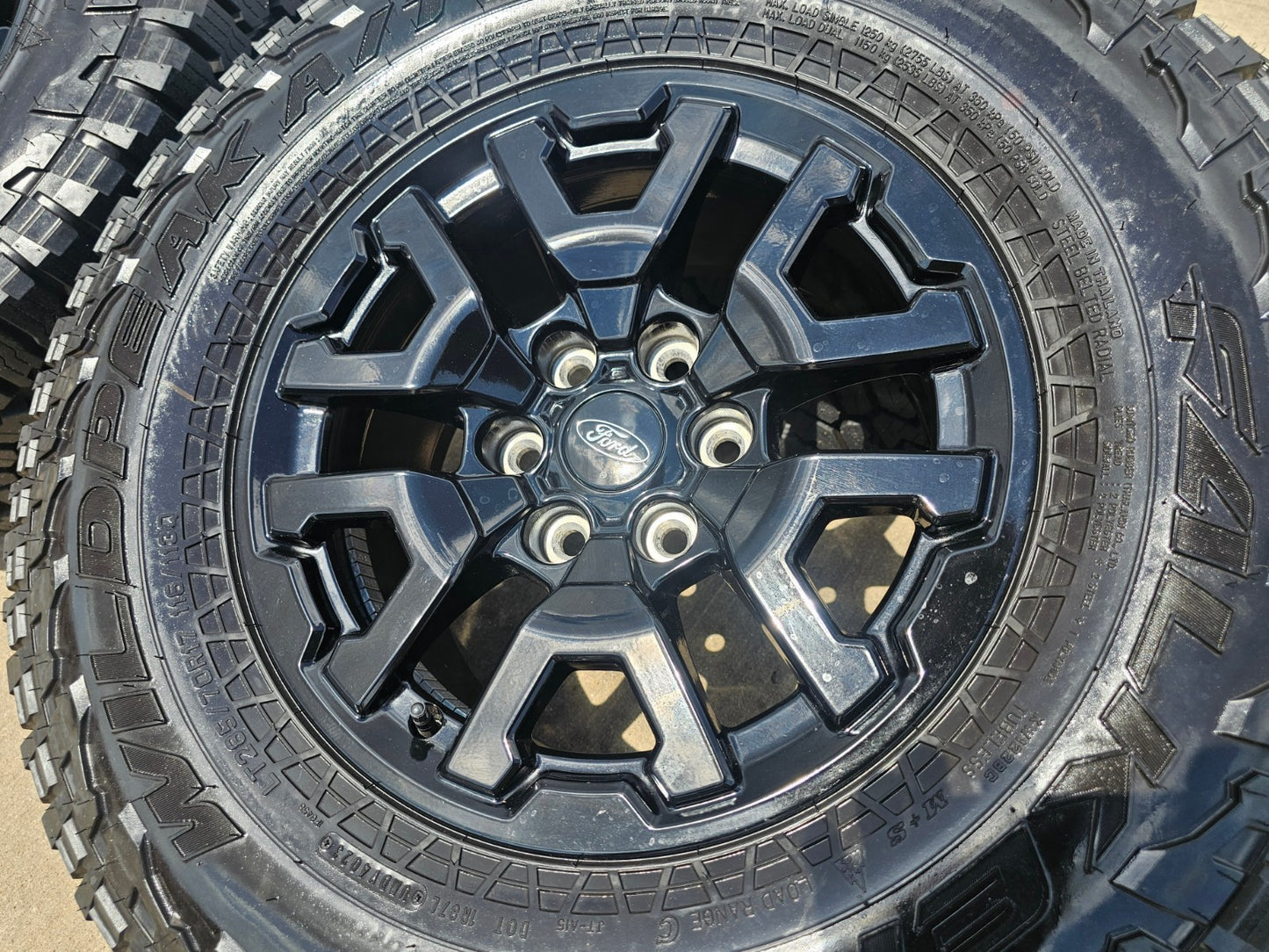 17" Ford F-150 Raptor Bronco OEM black rims wheels 10461 tires FALKEN A/T3 33"