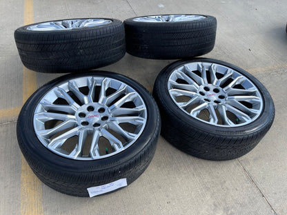 24" GMC Yukon Sierra Denali Chevy Tahoe SET OEM 10067 wheels rims 2026 2027 SET