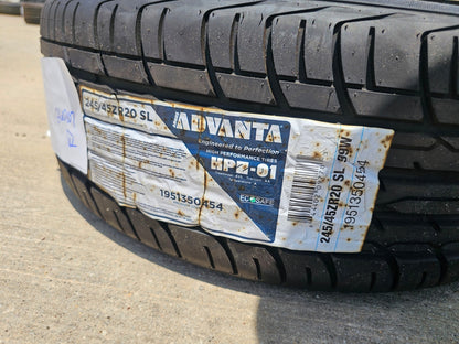 (1) 245/45/20 Advanta HPZ-01 tire SL 245/45R20 99W NEW