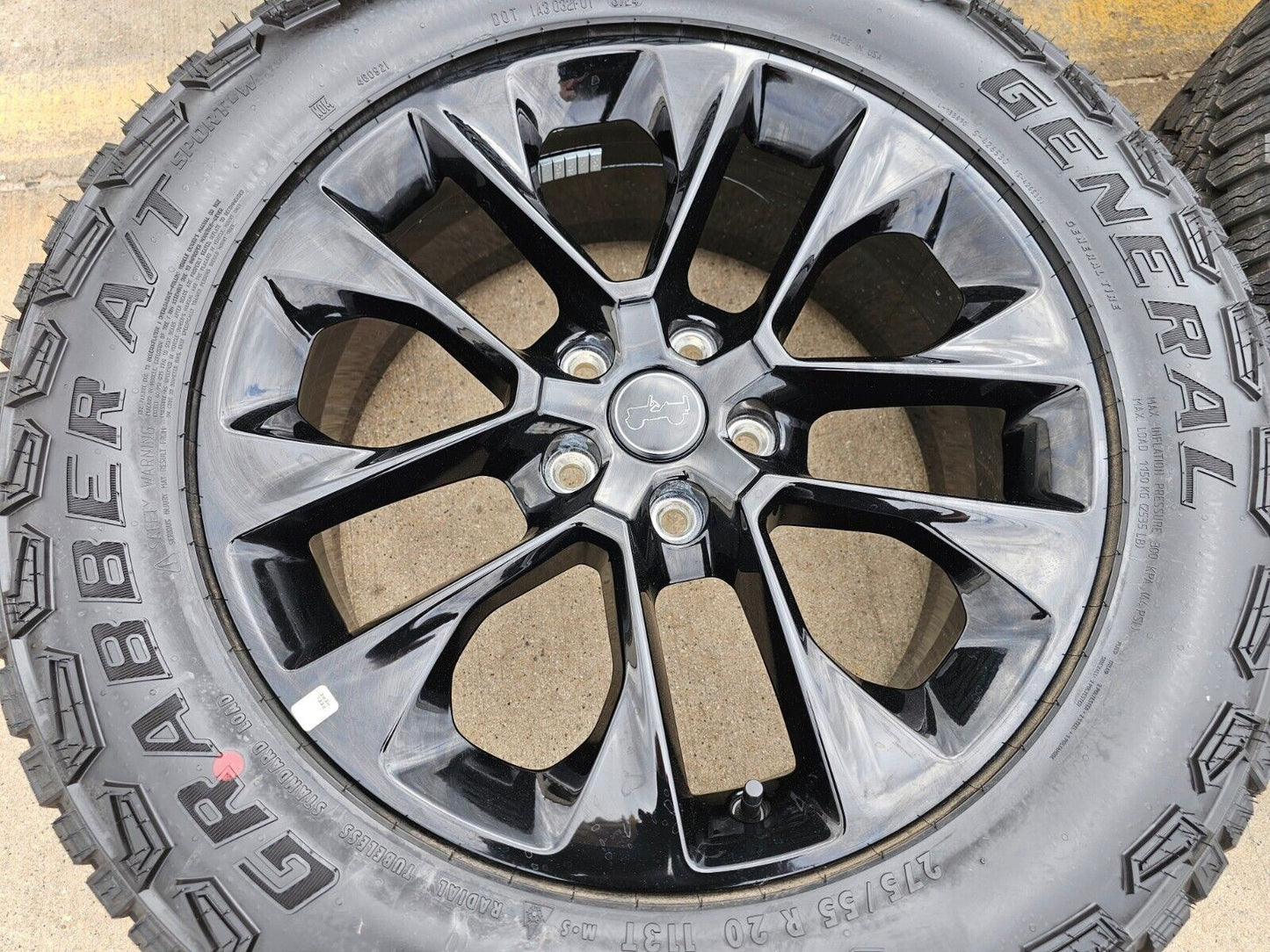 (5) 20" Jeep Wrangler HIGH ALTITUDE 9262 96902 OEM wheels rims SET Gladiator NEW