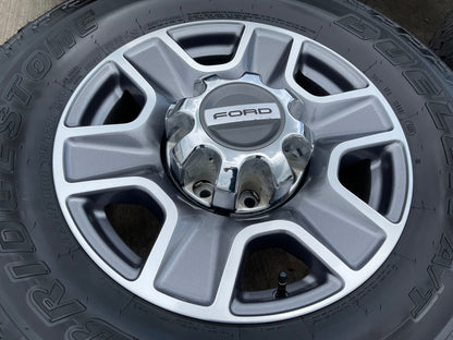 18" Ford F-250 F-350 Lariat FX-4 OEM gray wheels 10298 tires 2024 2025 2026 NEW